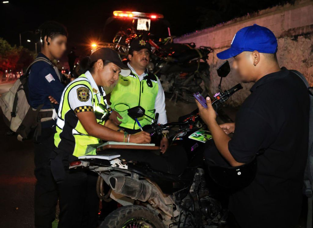 Operativo en Cancún refuerza seguridad vial para&nbsp;motociclistas