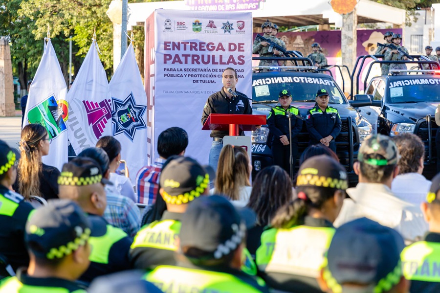 Tulum refuerza su seguridad con nuevas patrullas&nbsp;equipadas