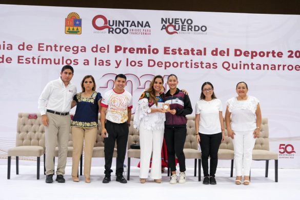 Mara Lezama entrega premios a atletas por logros&nbsp;históricos