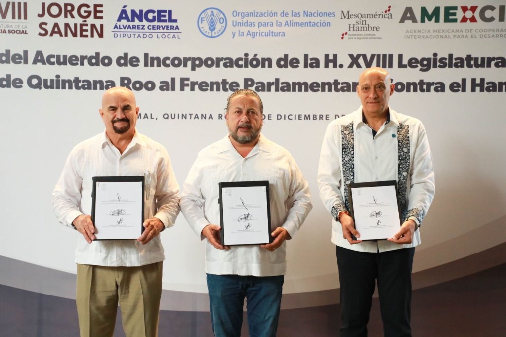 Quintana Roo, primer congreso estatal en sumarse al Frente Parlamentario contra el&nbsp;Hambre